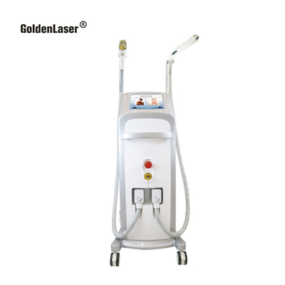 Laser diodowy 2 w 1 808nm Laserowa depilacja laserowa Nd Yag Wielofunkcyjny sprzęt kosmetyczny GoldenLaser