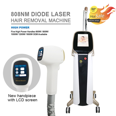 Laserowa maszyna do depilacji diodowej 600W 755nm 808nm 1064nm Depilacja włosów