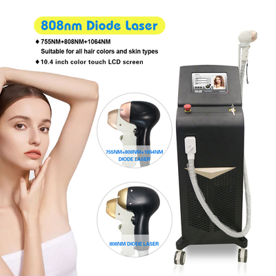 808nm Trwała maszyna do usuwania włosów / przenośna laserowa maszyna diodowa