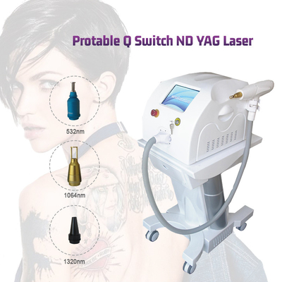 Ce Iso 220v Compact Q Switched Nd Yag Laserowe urządzenie do usuwania włosów Urządzenie kosmetyczne do usuwania tatuażu